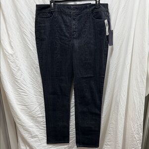 NYDJ Snake Print Charcoal Skinny Jeans